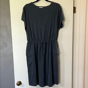 Stylish Dark Gray Midi Dress